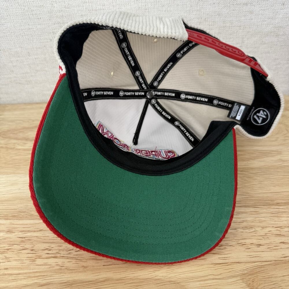 SUPER BOWL XXIX 'VINTAGE SUPER BOWL' 47 Brand HITCH CORDUROY SNAPBACK 49ers - Picture 6 of 9
